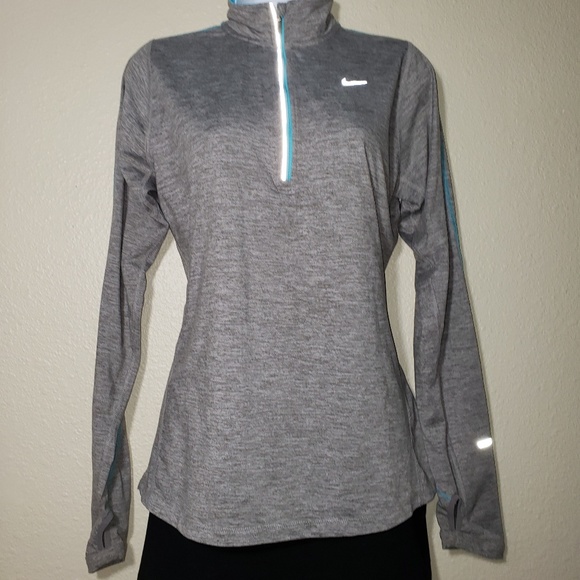 Nike Jackets & Blazers - NIKE RUNNING DRI-FIT Grey Half Zip Jacket M